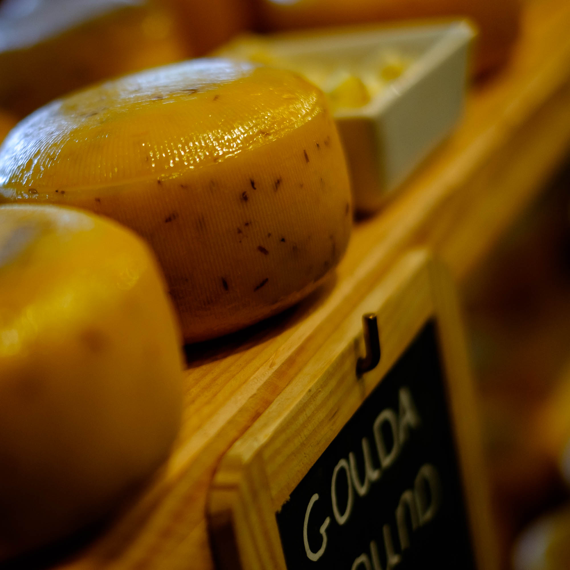 Gouda Cheese in one of the many stores in Amsterdam