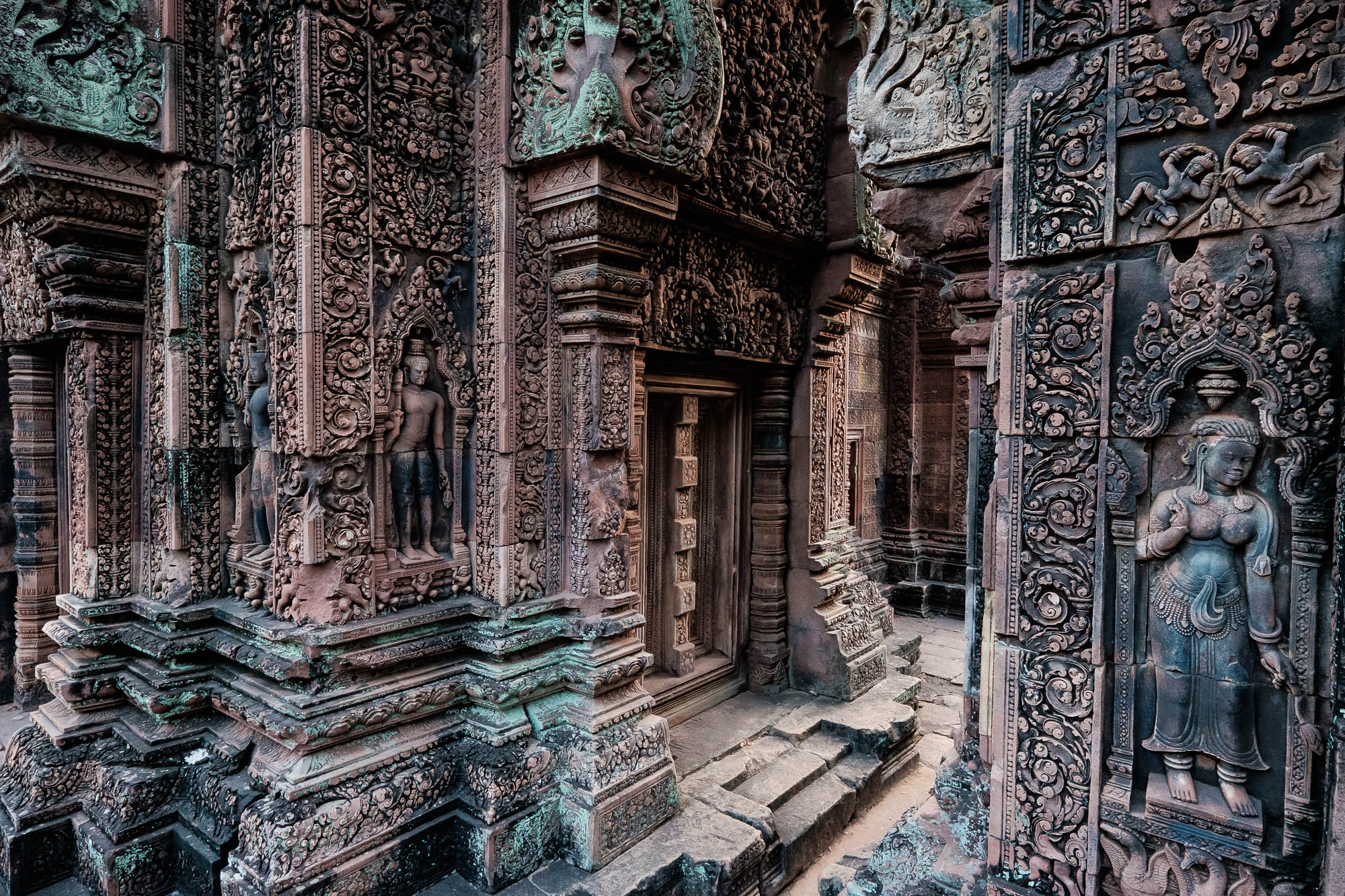 Detail of Banteay Srei Temple - Cambodia